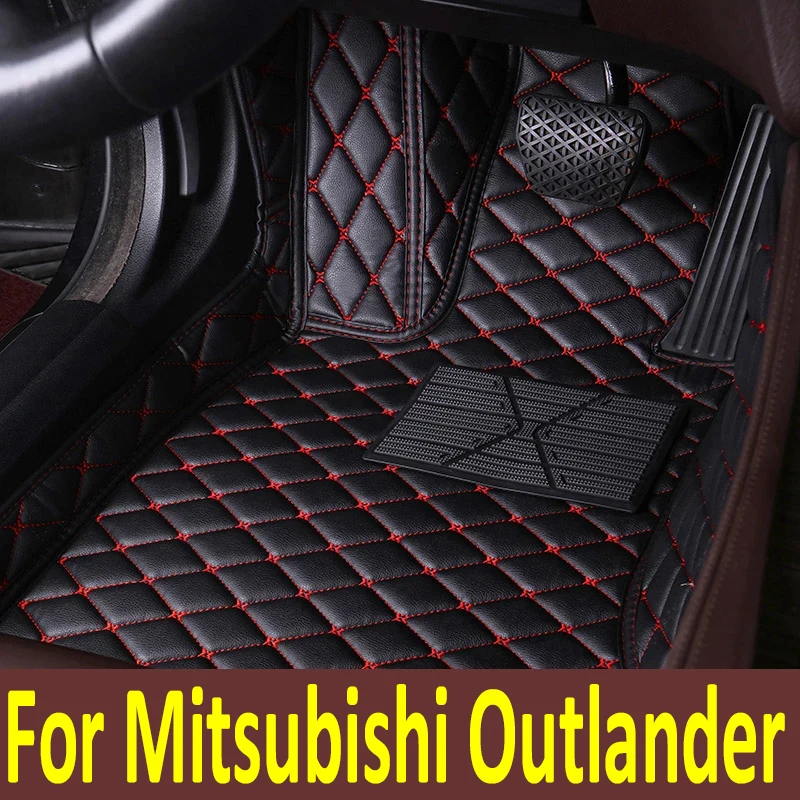 Автомобильные коврики для Mitsubishi Montero Outlander Airtrek CU ZE ZF 2001 ~ 2006, кожаные коврики, коврики, автомобильные аксессуары 2002 2003