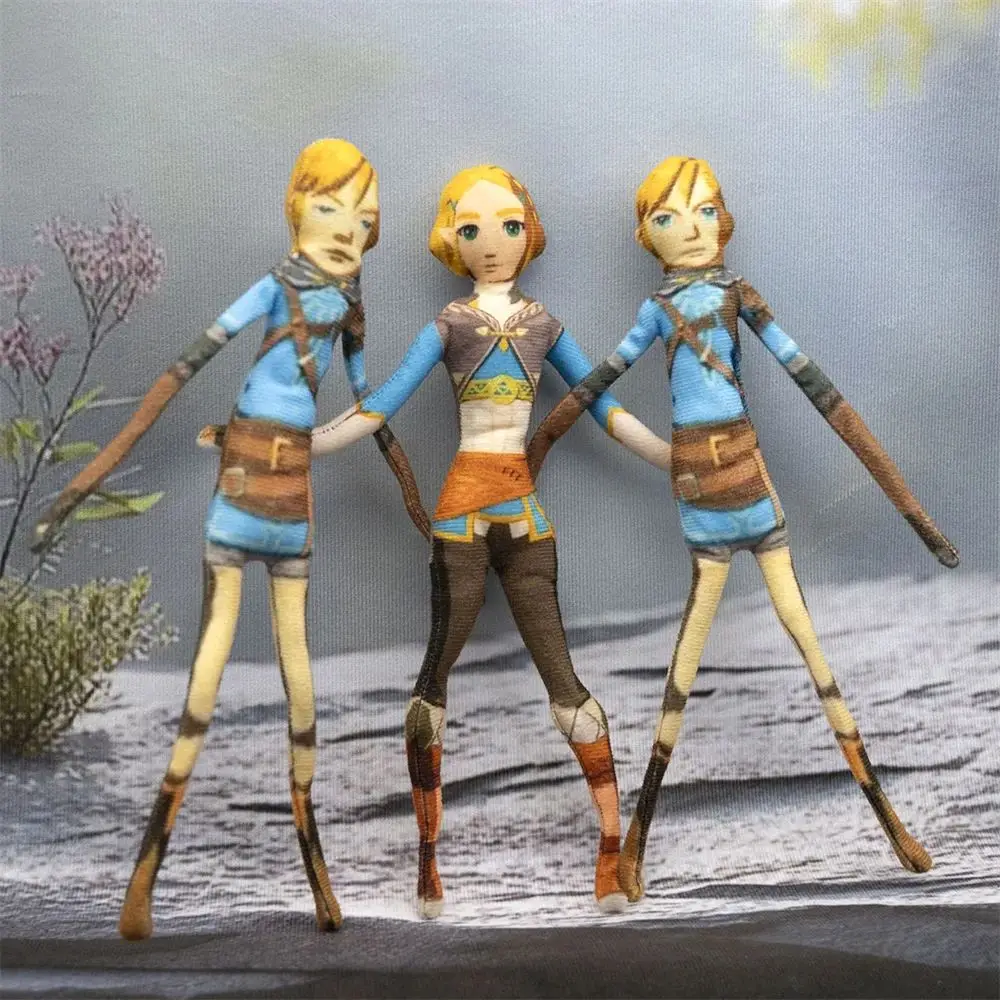 Фото Куклы для косплея Zelda Link, плюшевая кукла, мягкая фигурка с гибкими конечностими для декора игровой комнаты, женские и мужские рождественские подарки №2