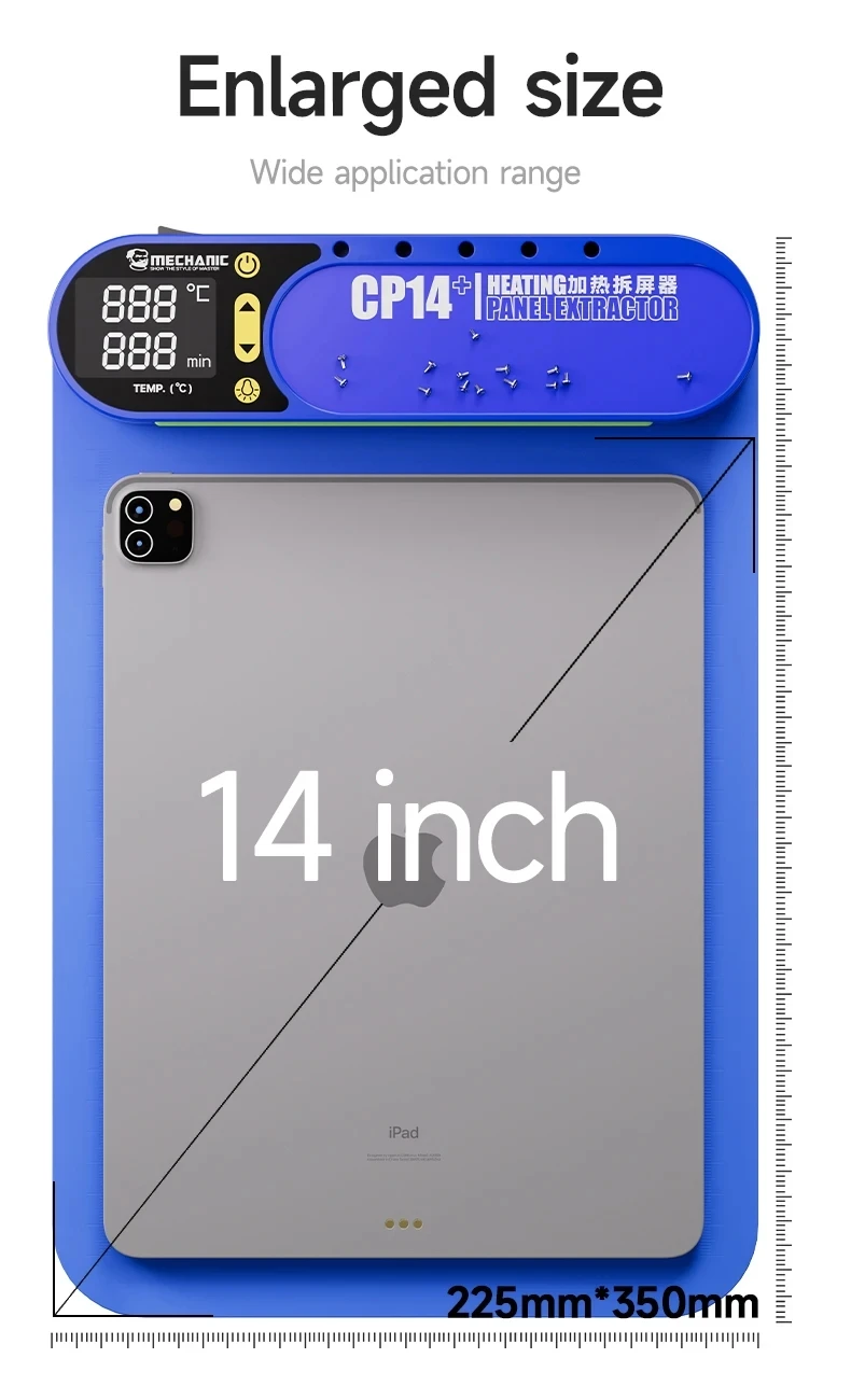 Фото MECHANIC CP14 + интеллектуальный сепаратор нагрева экрана с подсветкой обнаружения пыли для ремонта нагрева экрана мобильного телефона, инструмент №3