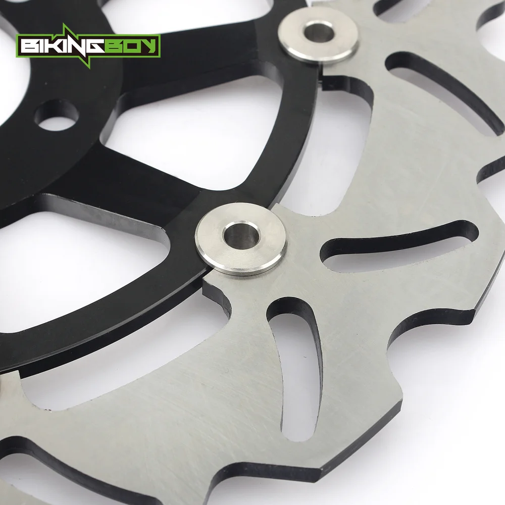 BIKINGBOY для ZZ-R 400 90-99 ZZR 600 90-07 GPZ900R 90-96 93 94 ZX6R 95-97 KR-1S 90 91 92 ZXR400R Передние тормозные диски Роторы Колодки