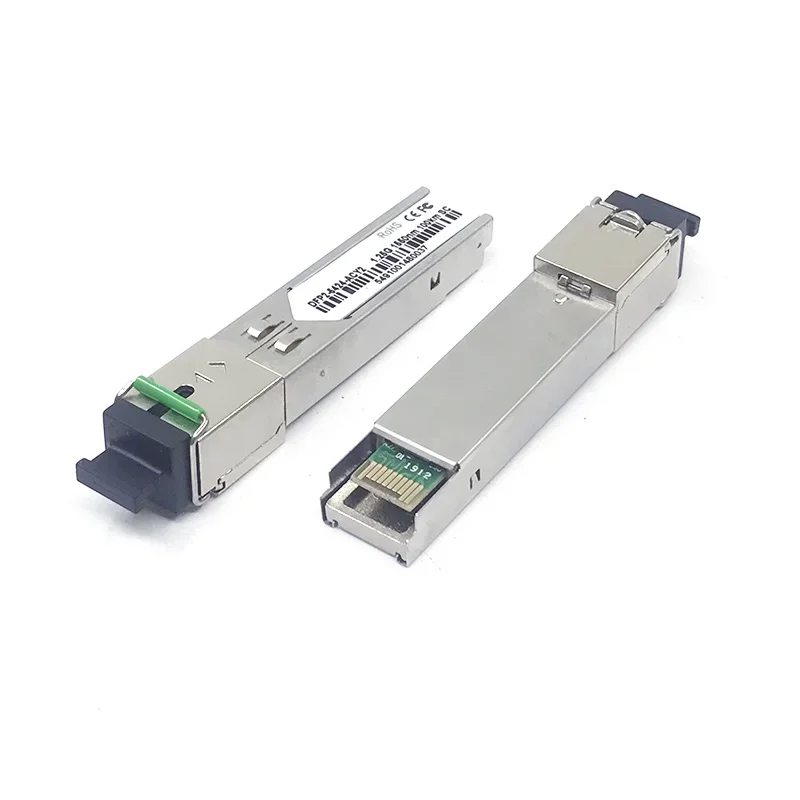 Фото 2 шт. 1 пара DFP2-4524-ACY2 Tx1490nm Rx1550nm DFB лазер 1G одномодовый Bidi SFP 100 км SC 1,25G SFP №4