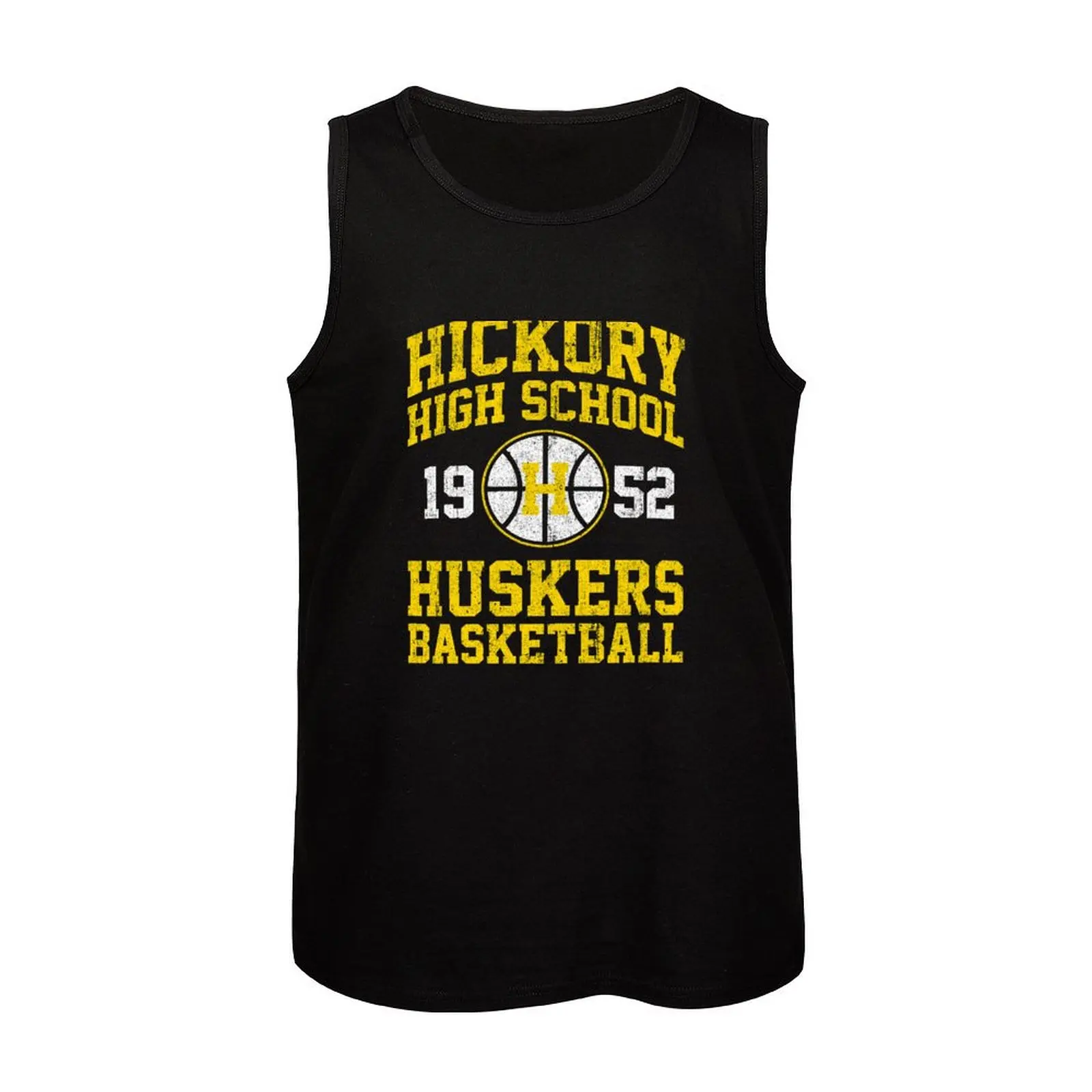 Фото Мужская футболка Hickory High School Huskers Basketball Tank Top, жилет для мужчин №4