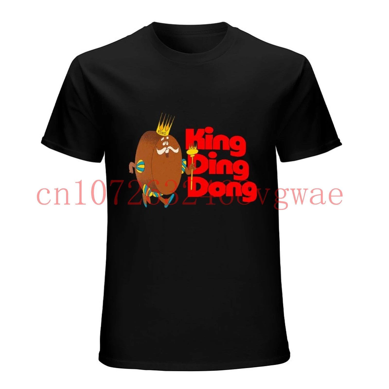 Мужская черная футболка Hostess King Ding Dong, новая хлопковая футболка Twinkie