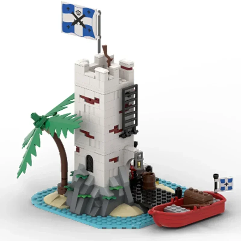 Фото Технические Moc Bricks Модель замка Сабля Остров Remake Модульные строительные блоки Подарки Игрушки для детей Наборы «сделай сам» Сборка №4