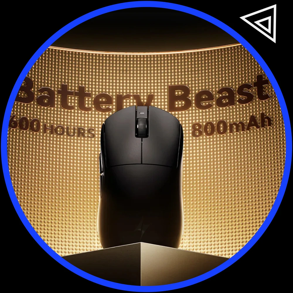 ATK A9 Ultimate Mouse Двухрежимная беспроводная мышь 8000 Гц Скорость опрокидывания Paw3950/Paw3395 Игровые мыши Легкие аксессуары для ПК