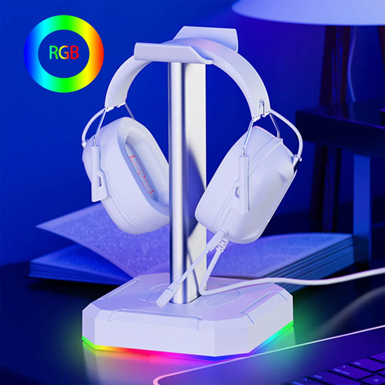 Подставка для наушников Shunmaii из алюминиевого сплава с RGB-подсветкой