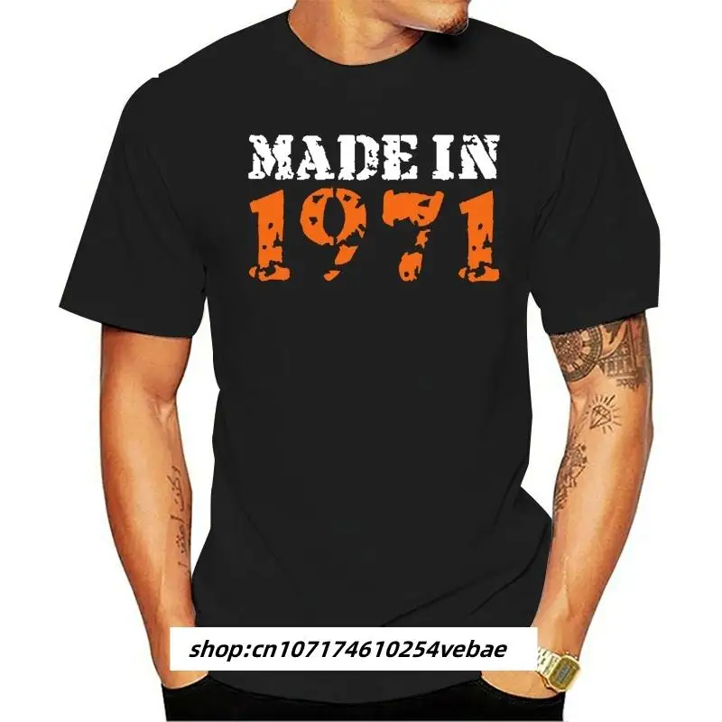 Kaus Pria Desain Buatan 1971 Katun S-XXXL Kaus standard Musim Panas Otentik Sinar Matahari