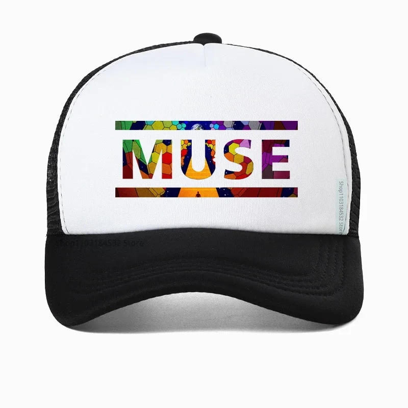 Новинка, мужская летняя бейсболка Muse из 100% хлопка, рок-группы, Снэпбэк кепки, унисекс сетчатый козырек, уличные солнцезащитные шапки
