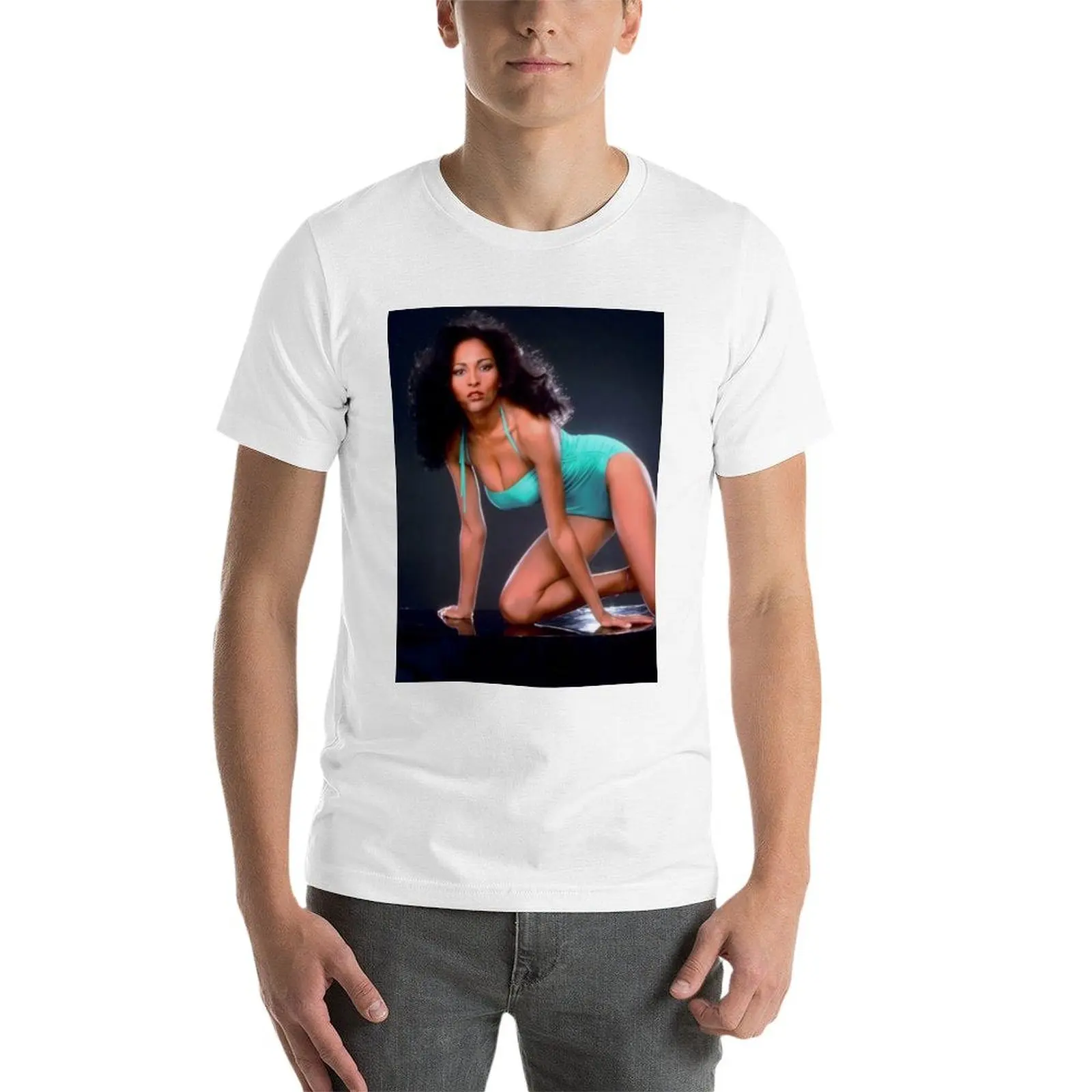 Фото Pam Grier T-Shirt man t shirts cotton t shirts with prints T-Shirt №4