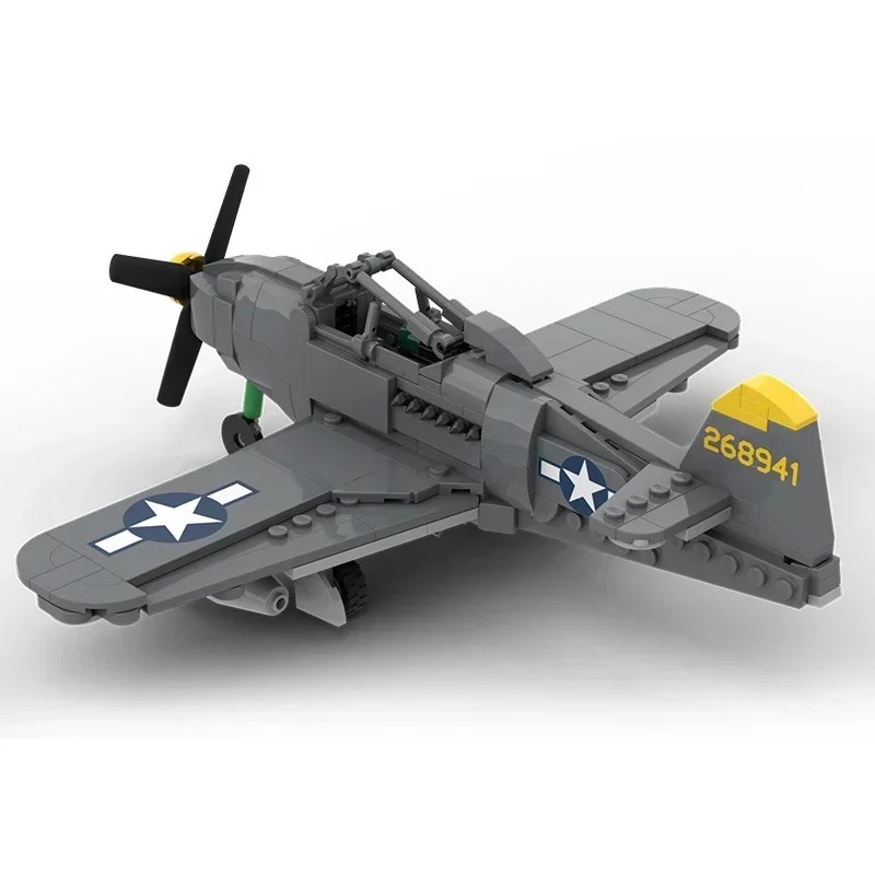 Технические Moc Bricks, военная модель P-63, King Cobra Bomber, модульные строительные блоки, подарки, игрушки для детей, наборы «сделай сам», сборка