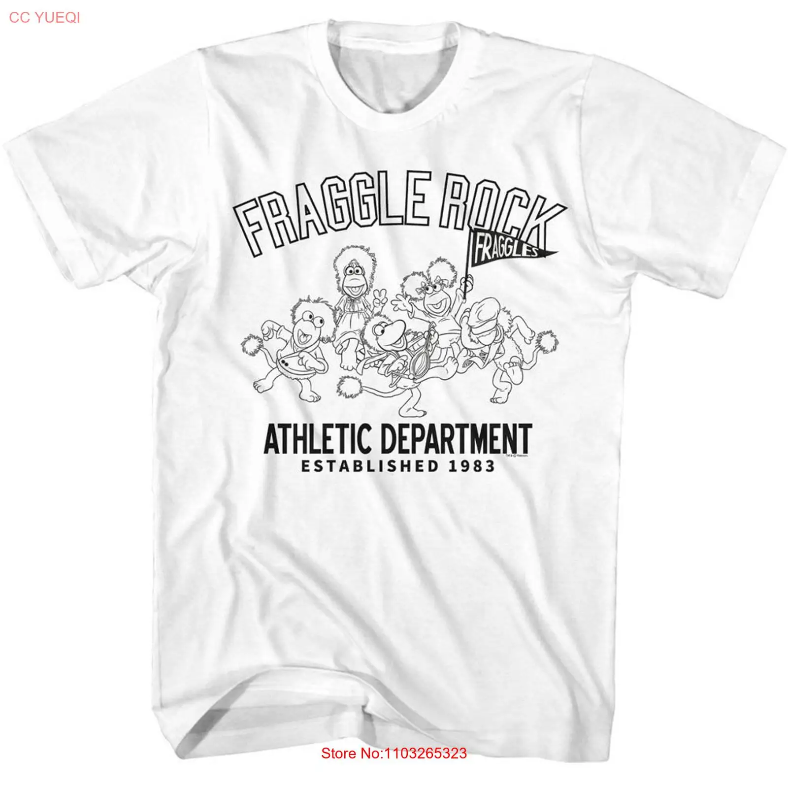 Белая футболка Fraggle Rock Athletic Department