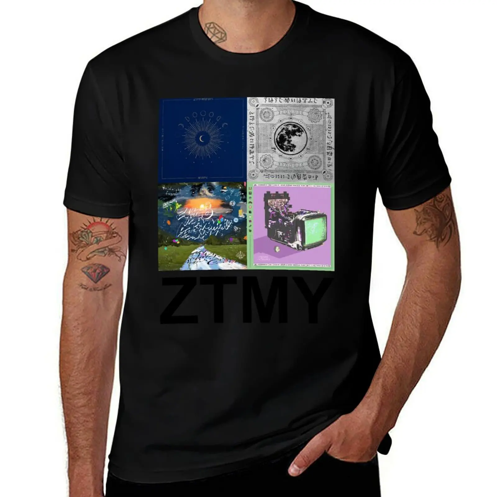 Футболка Zutomayo Albums, мужские хлопковые футболки, мужская футболка из 100% хлопка, роскошная брендовая футболка