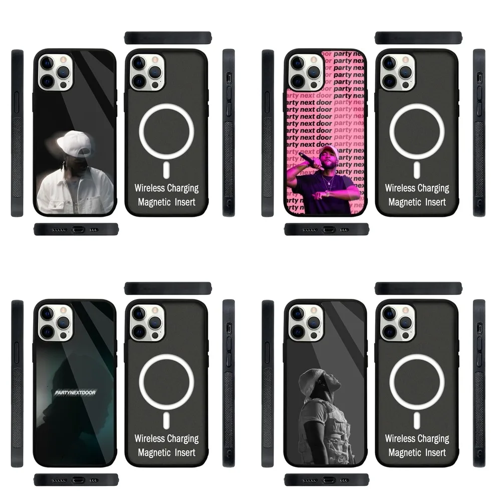 P-Partynextdoor Rapper телефонный чехол Сильный магнитный для IPhone 16,15,14,13,Pro,Max,Plus,11,12,Mini для беспроводной зарядки Magsafe