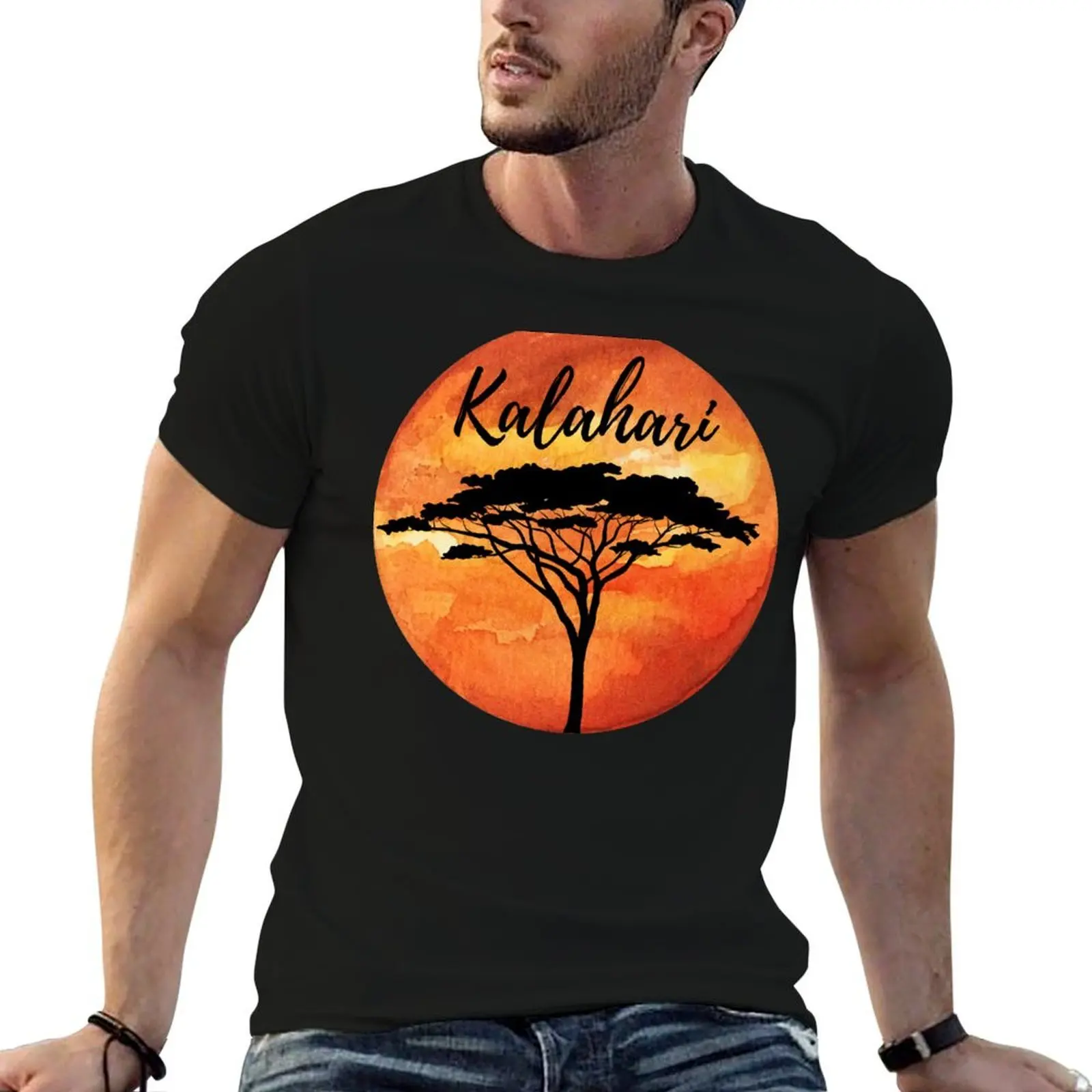Футболка Kalahari, мужская дизайнерская футболка Essential, футболка