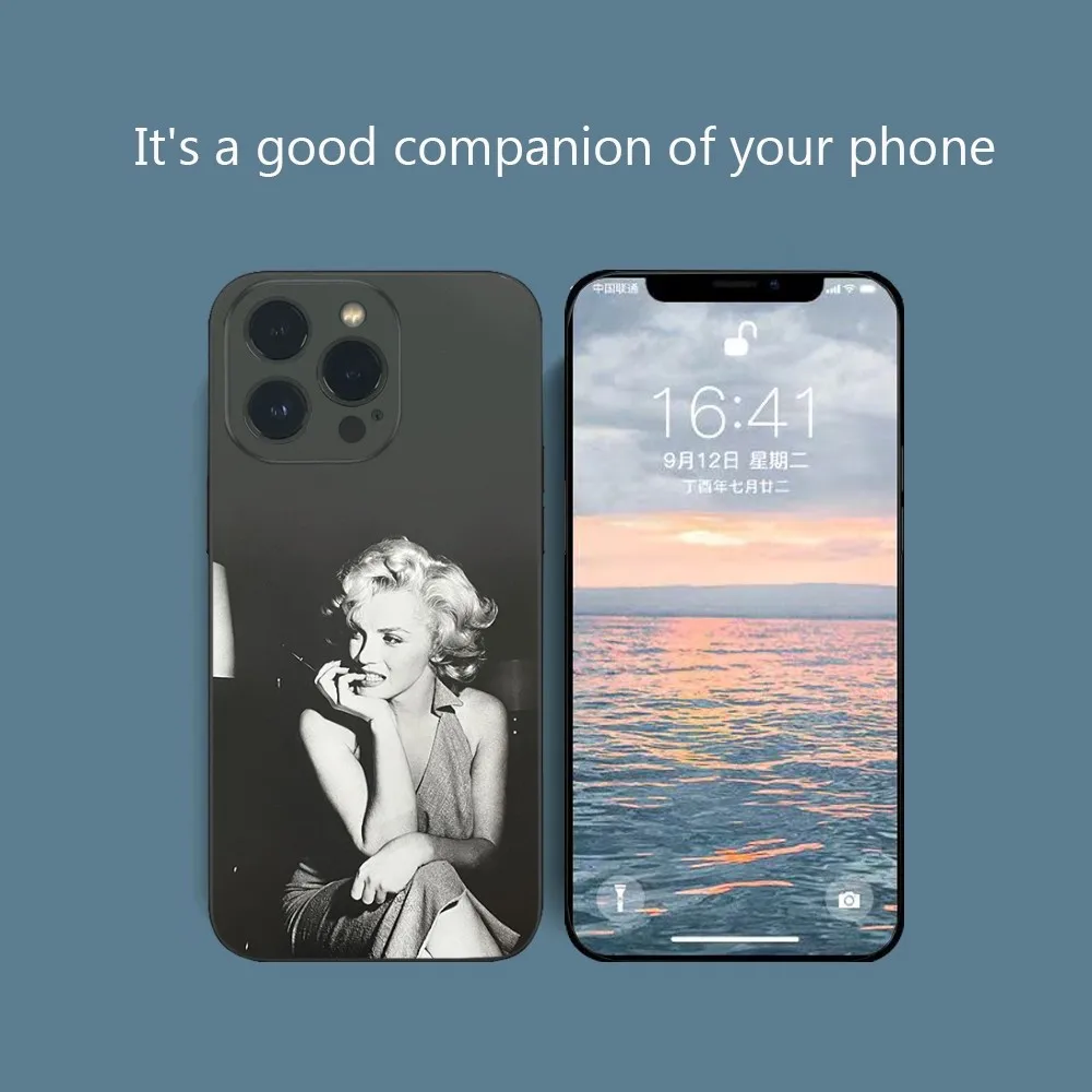 Сексуальный чехол для телефона M-Marilyn M-Monroe для IPhone 16 15 14 13 12 Mini 11 Pro XS Max X XR SE5 6 7 8 Plus, мягкий силиконовый чехол (art.: 3920cb89d6b58) - 3920cb89d6b58