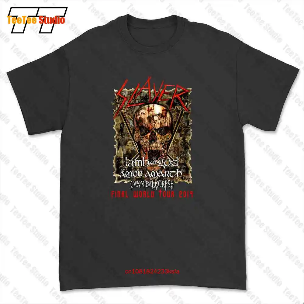 Футболка Slayer финальный мир Тур 2019 футболка D51Y