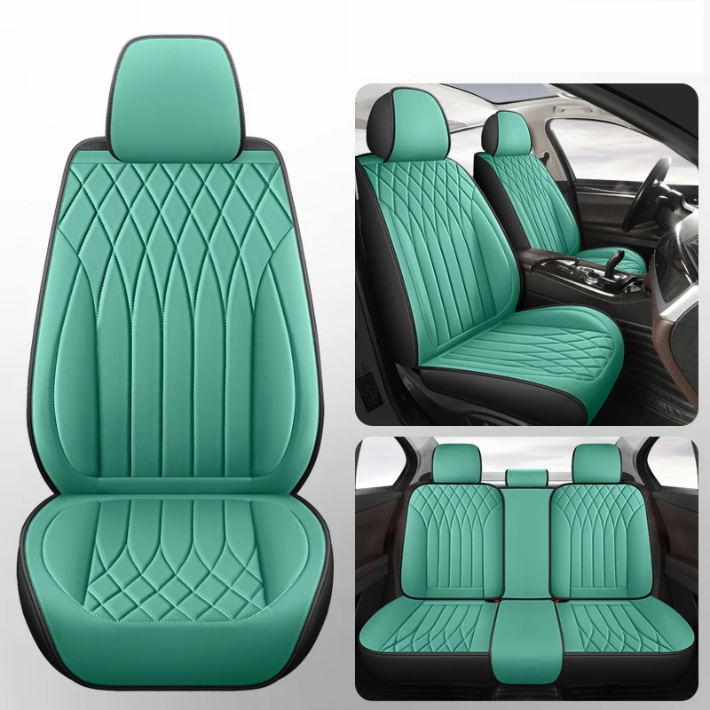 Роскошные кожаные чехлы на автомобильные сиденья для Hyundai Ioniq 5, Santa Fe Creta Honda Fit Civic City CRV Jazz, автостайлинг интерьера, водонепроницаемый