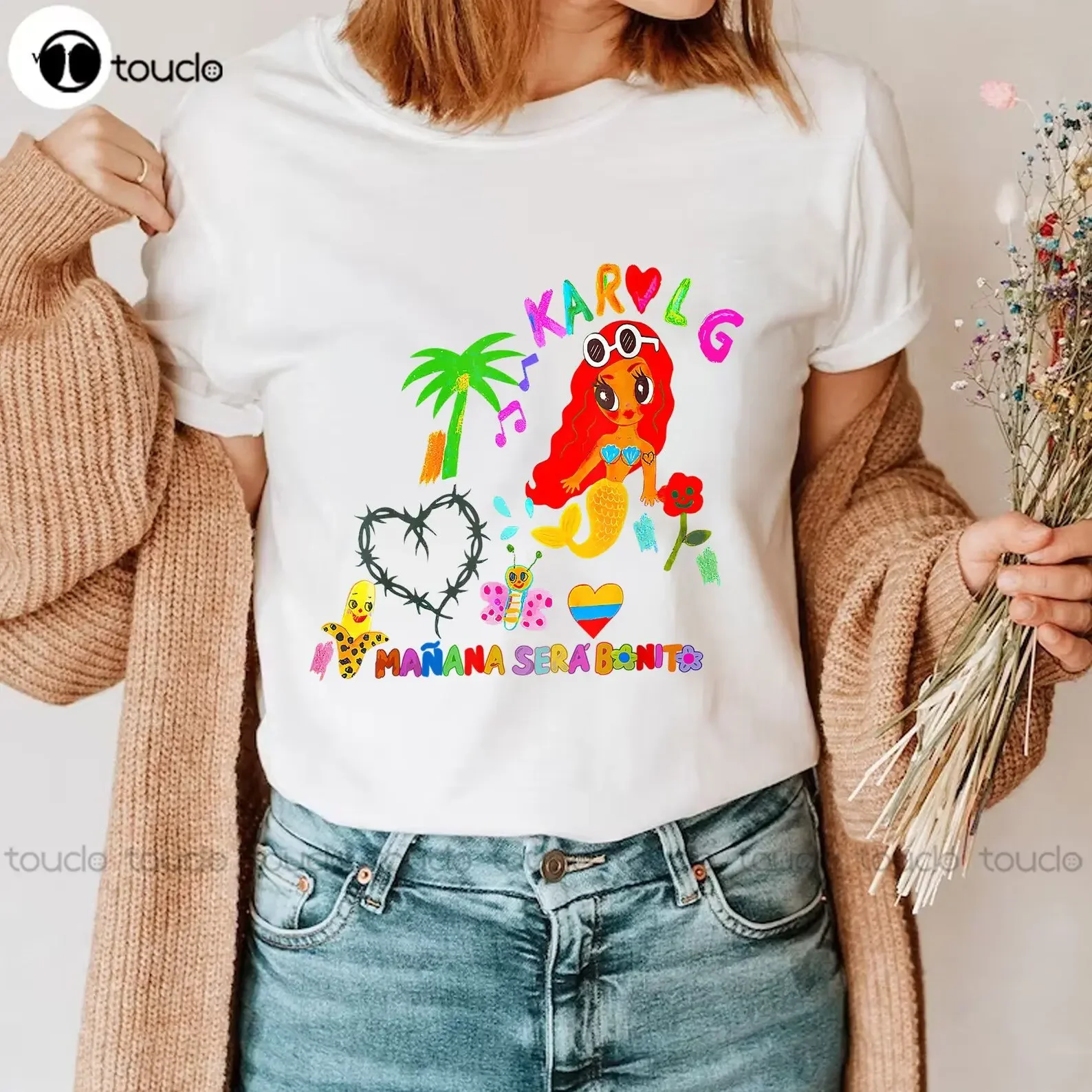 Футболка Manana Sera Bonito Funny Lover Karol G, розовые рубашки для женщин, футболки унисекс с цифровой печатью на заказ для взрослых и подростков