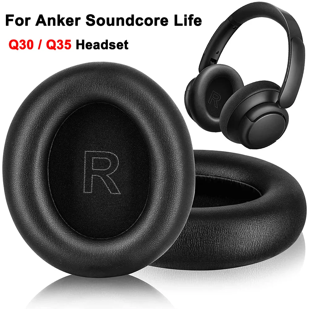 Сменные амбушюры для наушников ForAnker soundcore Life Q35 Q30 Q20, амбушюры, подушечки для наушников, повязка на голову, чехол для микрофона, подушка