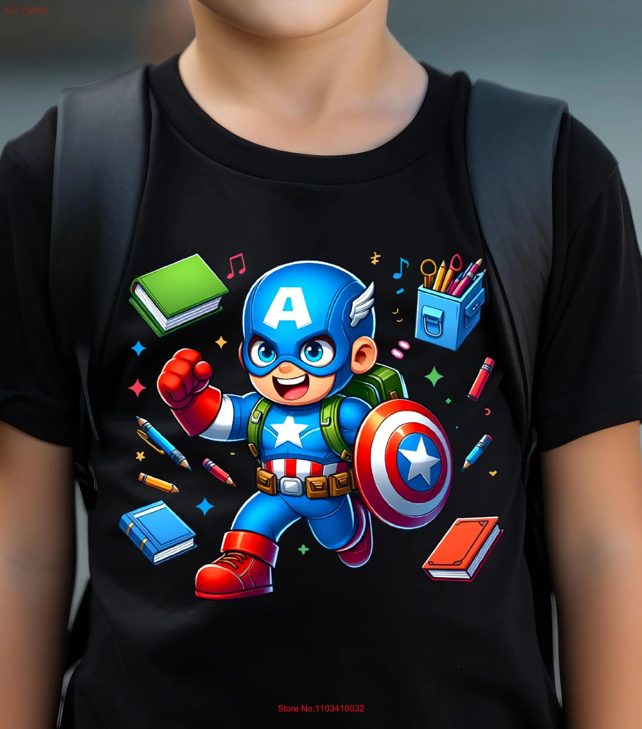 Футболка «Капитан обратно в школу» Classroom Hero с длинными или короткими рукавами