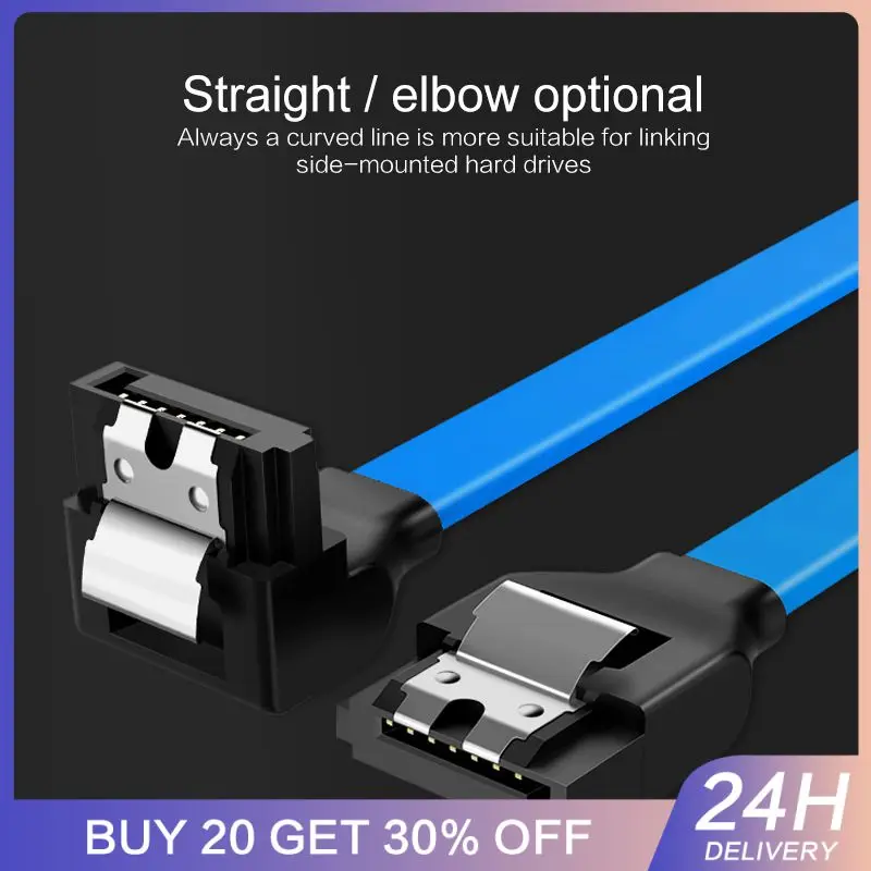 SATA 3,0 III 6 Гб/с 40 см жесткий диск Sata серийный прямой кабель ATA SATA 3 кабель 26AWG для HDD SSD кабель Линия 7 контактов Sata кабель