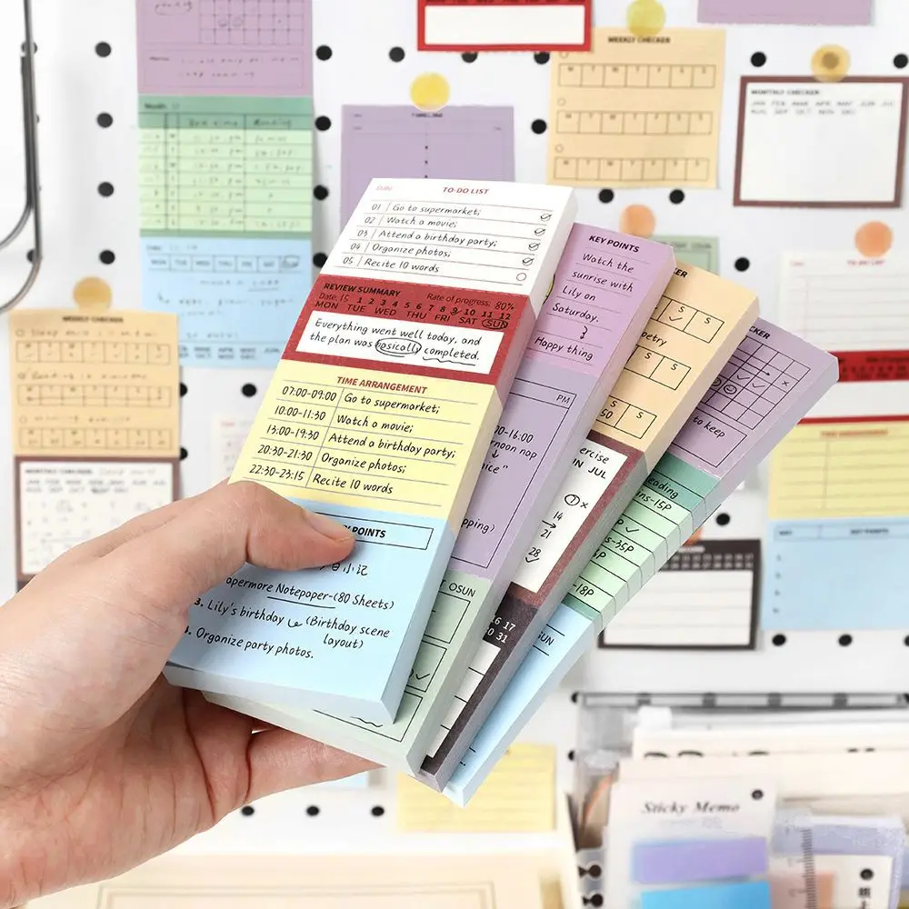 Фото 240sheet Siimplicity Writable Tear-Off Notepad Set To-Do List Checklist Paper Scrapbook Memo Pad Minimalist Life Journal Gift №2