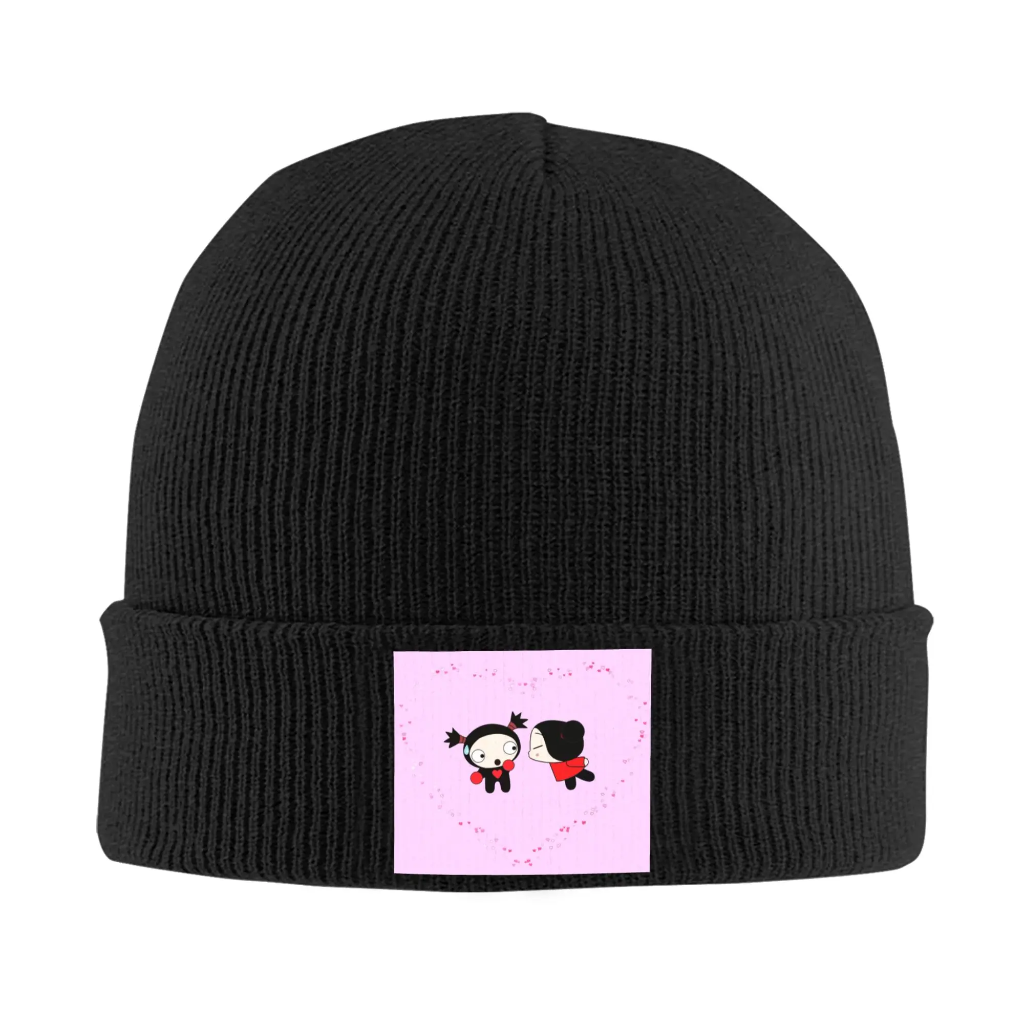 Pucca Loves Garu теплая вязаная шапка зимняя вязаная шапка Skullies шапочки хип-хоп шапки для унисекс