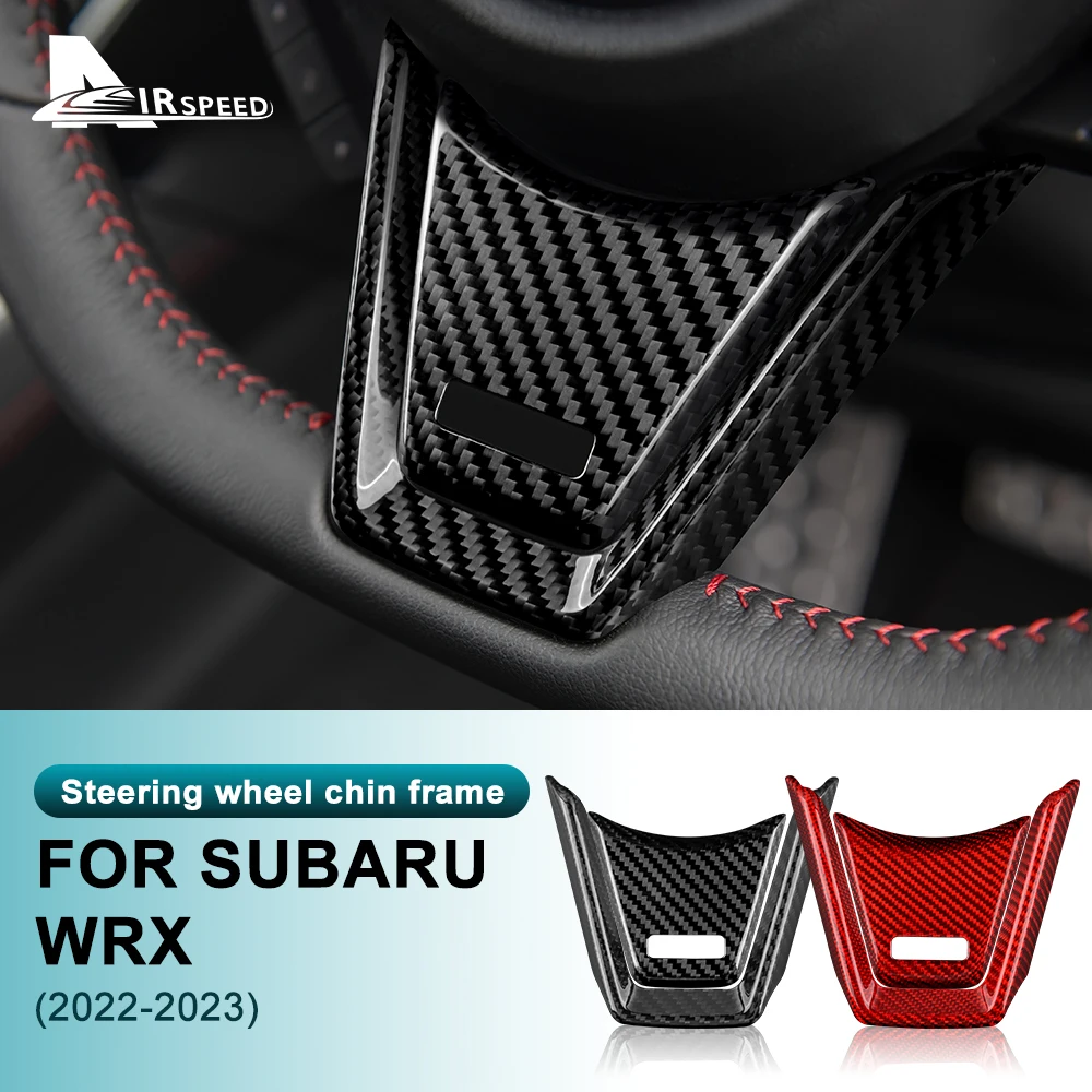 Фото Наклейка из натурального твердого углеродного волокна для Subaru WRX/ WRX STI 2022 2023 2024 кнопки рулевого колеса автомобиля внутренняя отделка крышка аксессуары №3