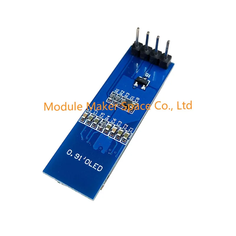 Фото 0,91-дюймовый модуль OLED-дисплея 128*32 SSD1306 с вертикальным экраном — 4-контактный интерфейс I2C для Arduino/встроенных систем для много умного дома №2