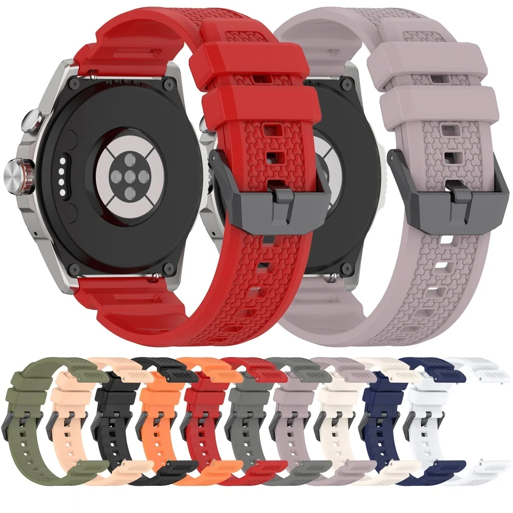Силиконовый ремешок 24 мм для Ticwatch Atlas/pro 5/pro 5 Enduro/iTOUCH AIR3, сменный ремешок на запястье, аксессуары для часов