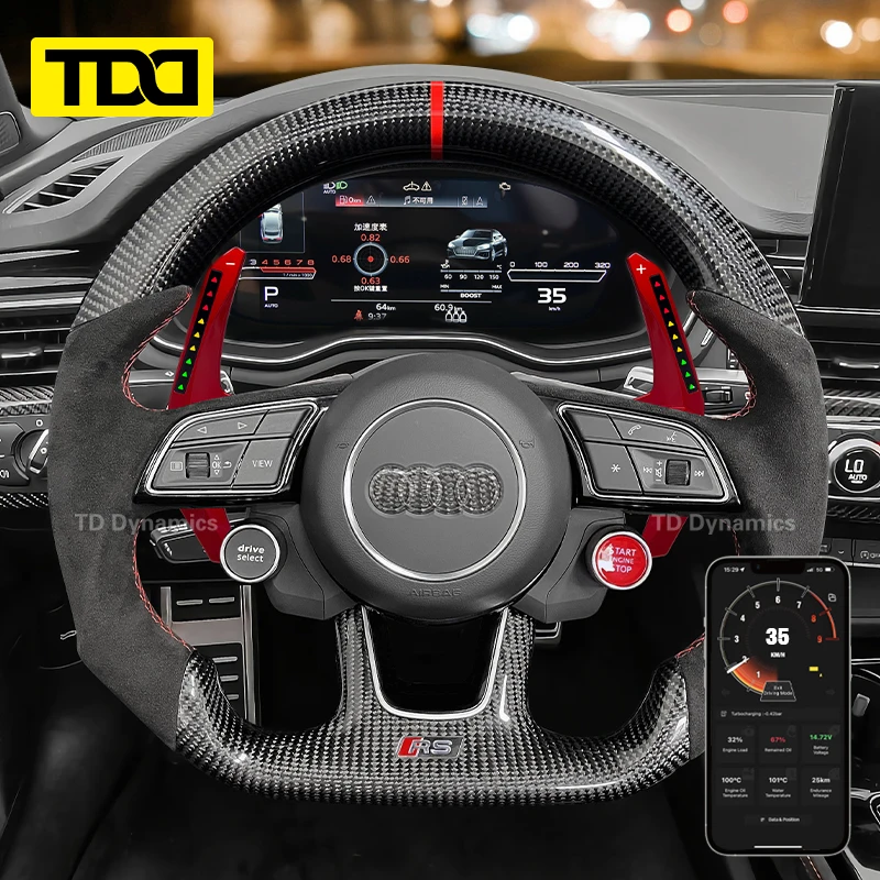 TDD Smart LED Paddle Shifter Модель Smart ONE для Audi R8 RS A7 S3 A6 Q8