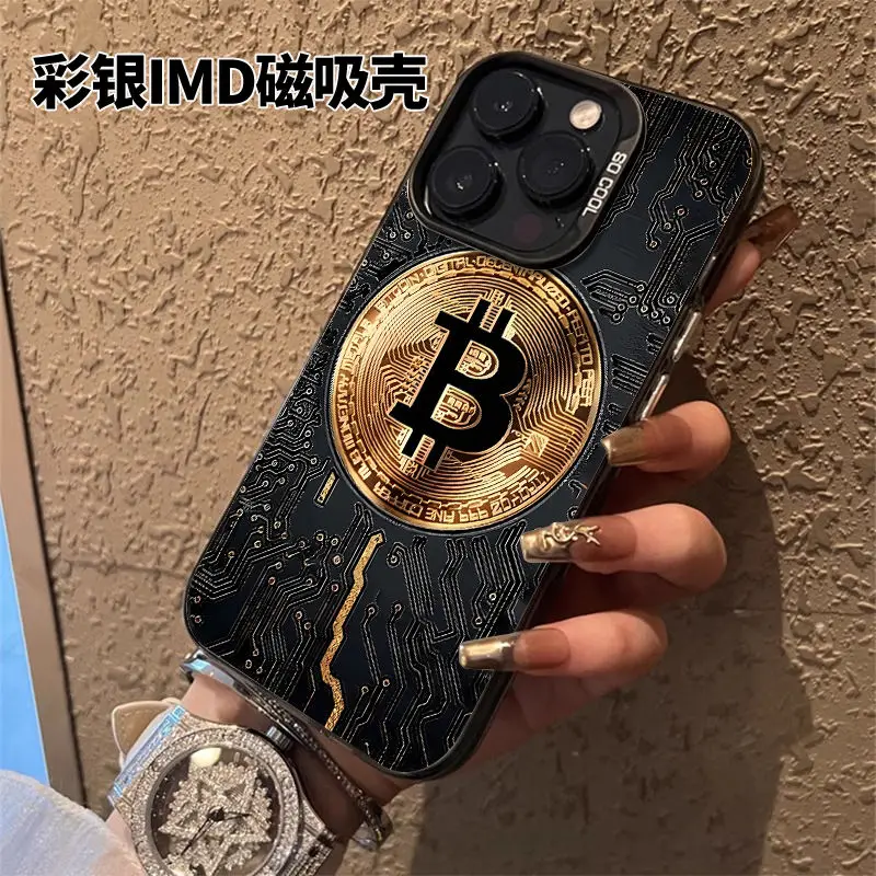 Чехол iPhone15promax iPhone13 Беспроводная зарядка iPhone EXs серебристый iPhone14 magsafe iPhone11 Магнитный iPhone12