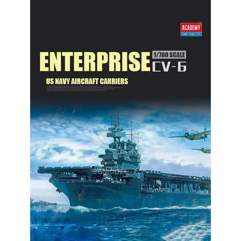 Масштаб 1/700, Академия 14409, авианосец CV-6, корпоративный, средневековые боевые корабли, пластиковые лодки в сборе, наборы моделей «сделай сам»