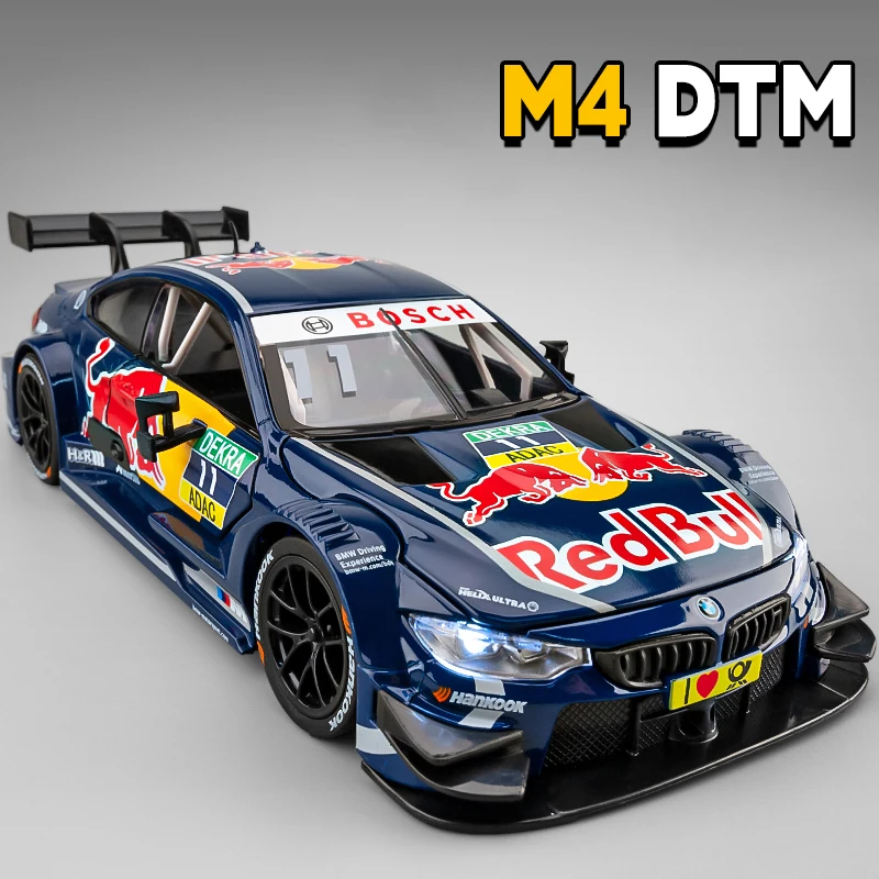 НОВЫЙ 1:24 BMW M4 GT3 Red Bull M6 BMW CSL Легкосплавный автомобиль Литье под давлением и игрушечный транспорт Модель автомобиля Звук и свет Автомобильные игрушки для детей Подарки