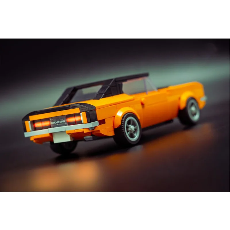 Фото 2024, городской автомобиль Dodge Speed Champion, классический классический автомобиль, строительные блоки, кирпичная гоночная модель для мальчиков, детская игрушка в подарок №2