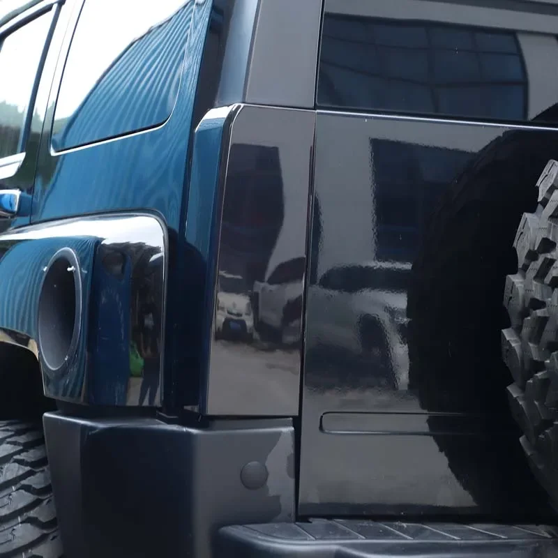 Фото Для 2005-2009 Hummer H3 автомобильный задний фонарь, черненый корпус из АБС-пластика, прозрачный серый задний фонарь, декоративная крышка №4