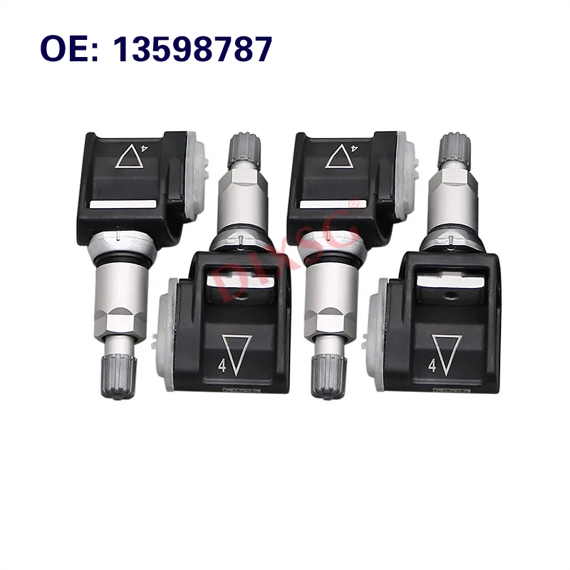 4 шт. Датчик контроля давления в шинах 13598787   Датчик TPMS для Cadillac Chevrolet GMC, оригинальный автомобильный датчик TPMS 433 МГц
