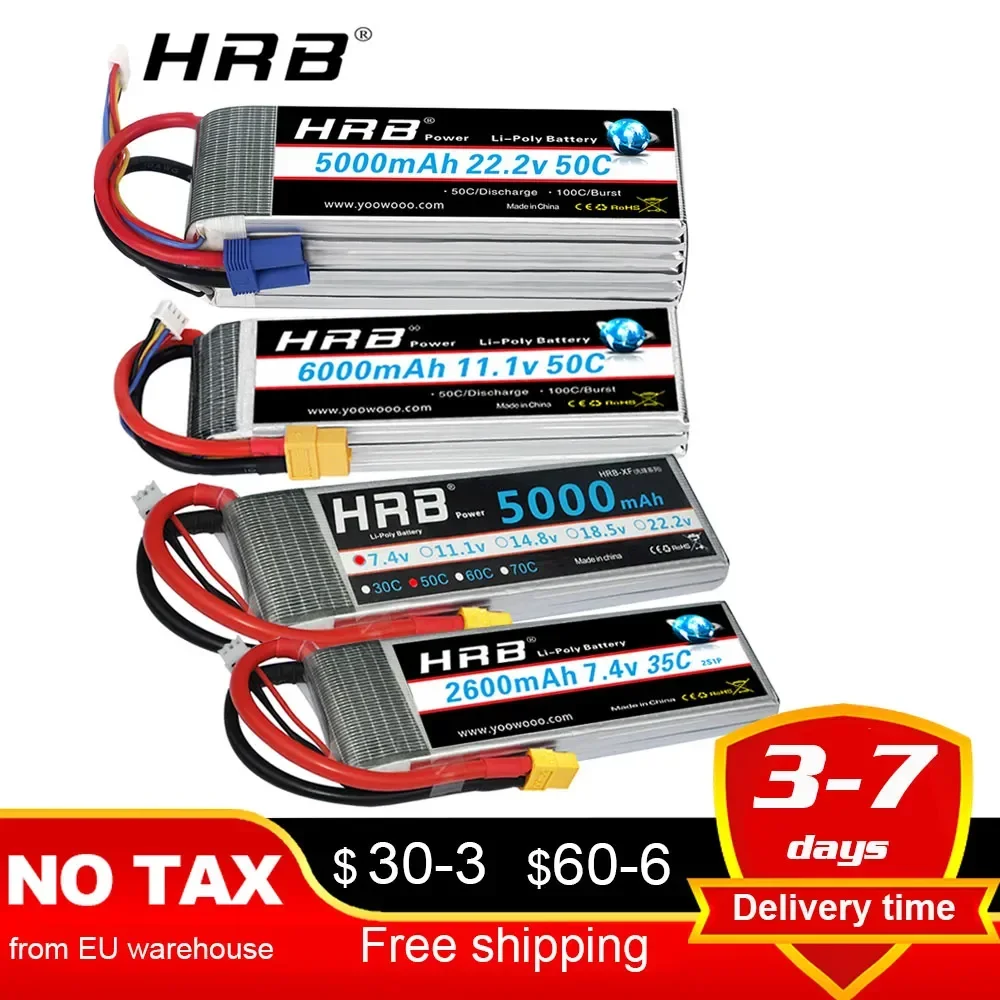 3S 4S 6S RC Lipo аккумулятор 11,1 В 2200 мАч 2600 мАч 3300 мАч 4000 мАч 5000 мАч 6000 мАч 7000 мАч XT60 Deans штекер для автомобильного вертолета
