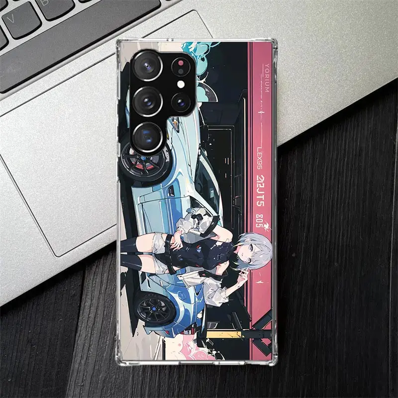 Фото Мягкий силиконовый чехол для телефона Anime Girl Sports Car JDM для Samsung Galaxy Note 20 Ultra 10 Pro 9 8 S10 Lite S9 S8 Plus S7 A6 A7 A8 J №5