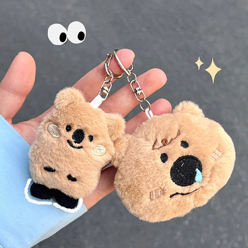 Забавный милый плюшевый брелок для ключей Koala, женская сумка, милый мультяшный медведь, плюшевая сумка, подвесные аксессуары, кукла, детский подарок