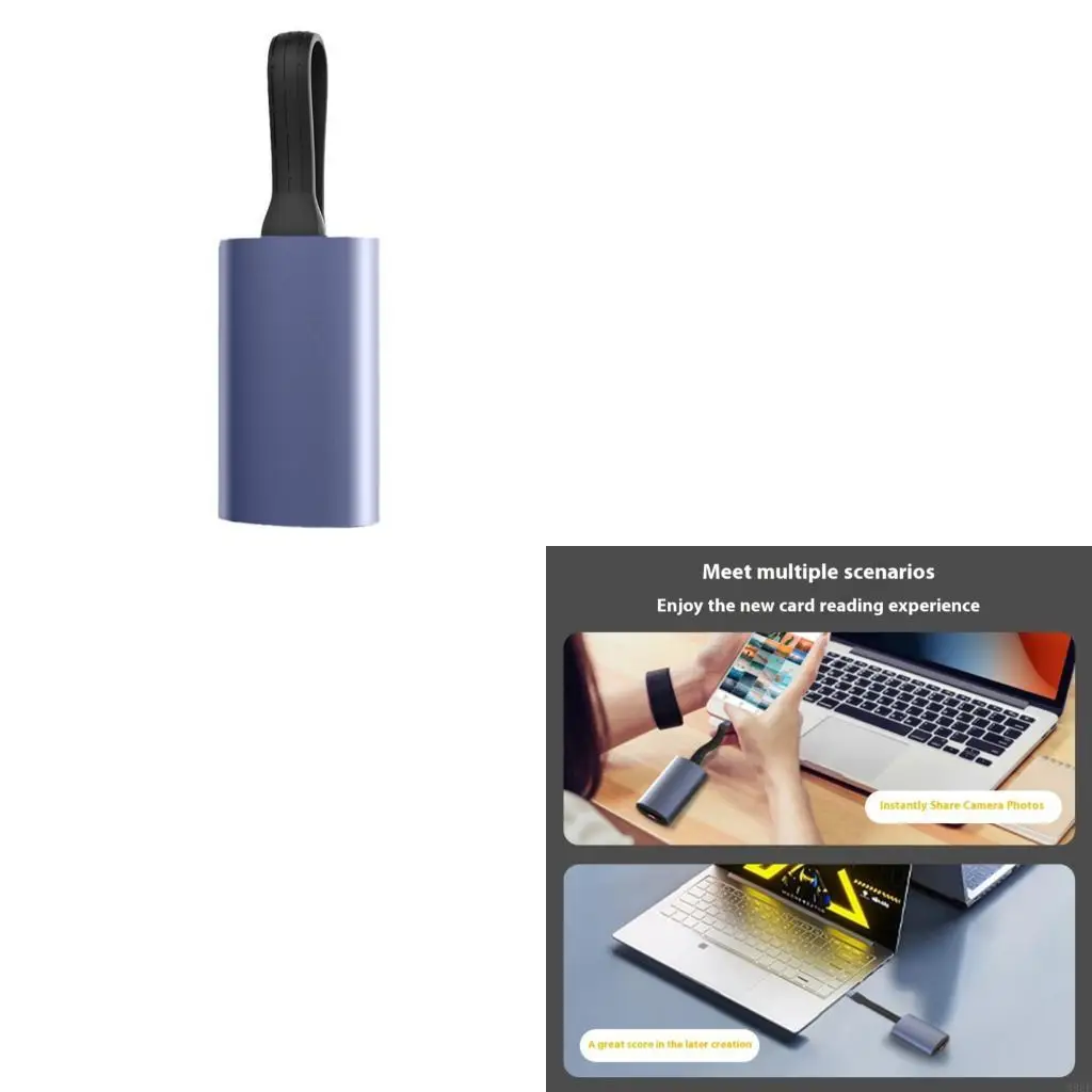 896F Высокие выступления TF Двух игровых карт чтения USB Тип C 312 МБ/с. Переносная портативная сборка передачи данных