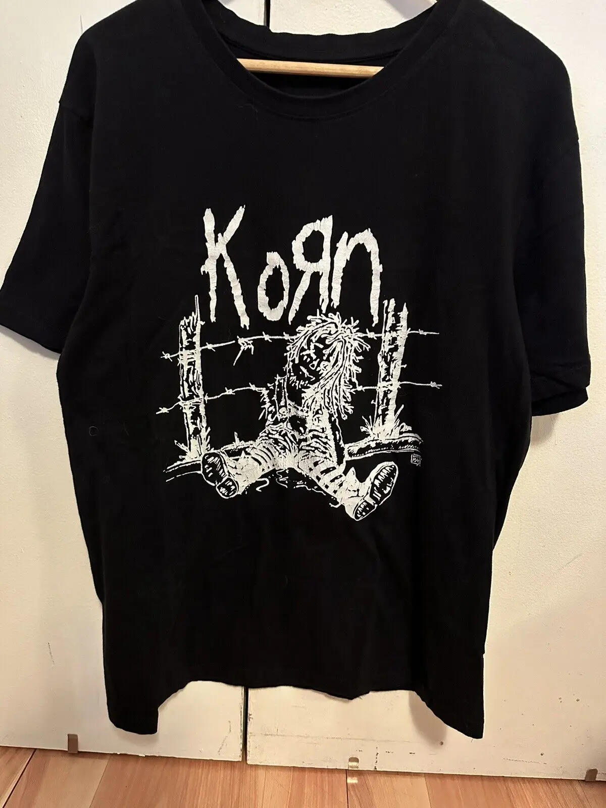 Винтажная редкая рубашка Korn Backstage Pass, размер большого размера, бирка Nu Metal Rock