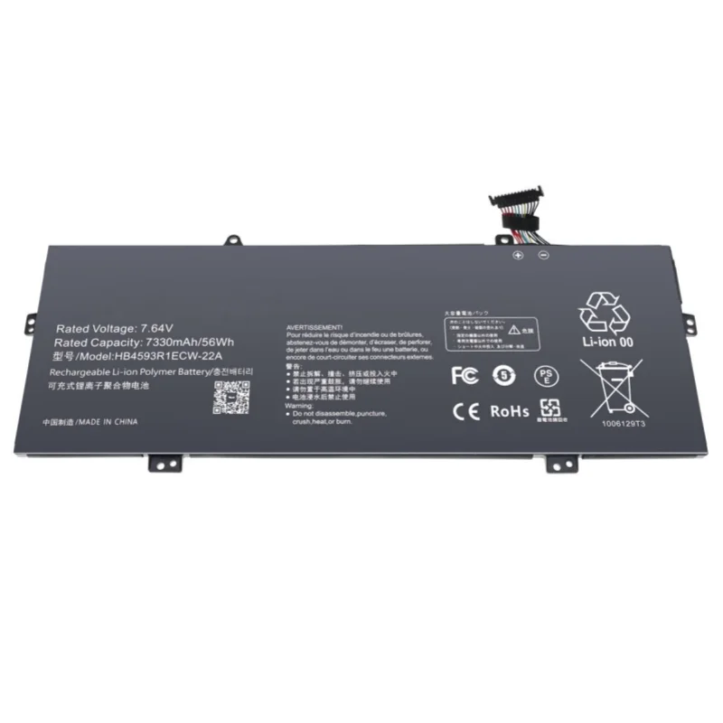 Фото Новый 6-элементный аккумулятор 7,64 В 56 Втч HB4593R1ECW-22A для ноутбука HUAWEI MateBook 14 2020 2021 серии KLVL-WFH9 KLVD-WFH9 MACHD-WFE9 №2