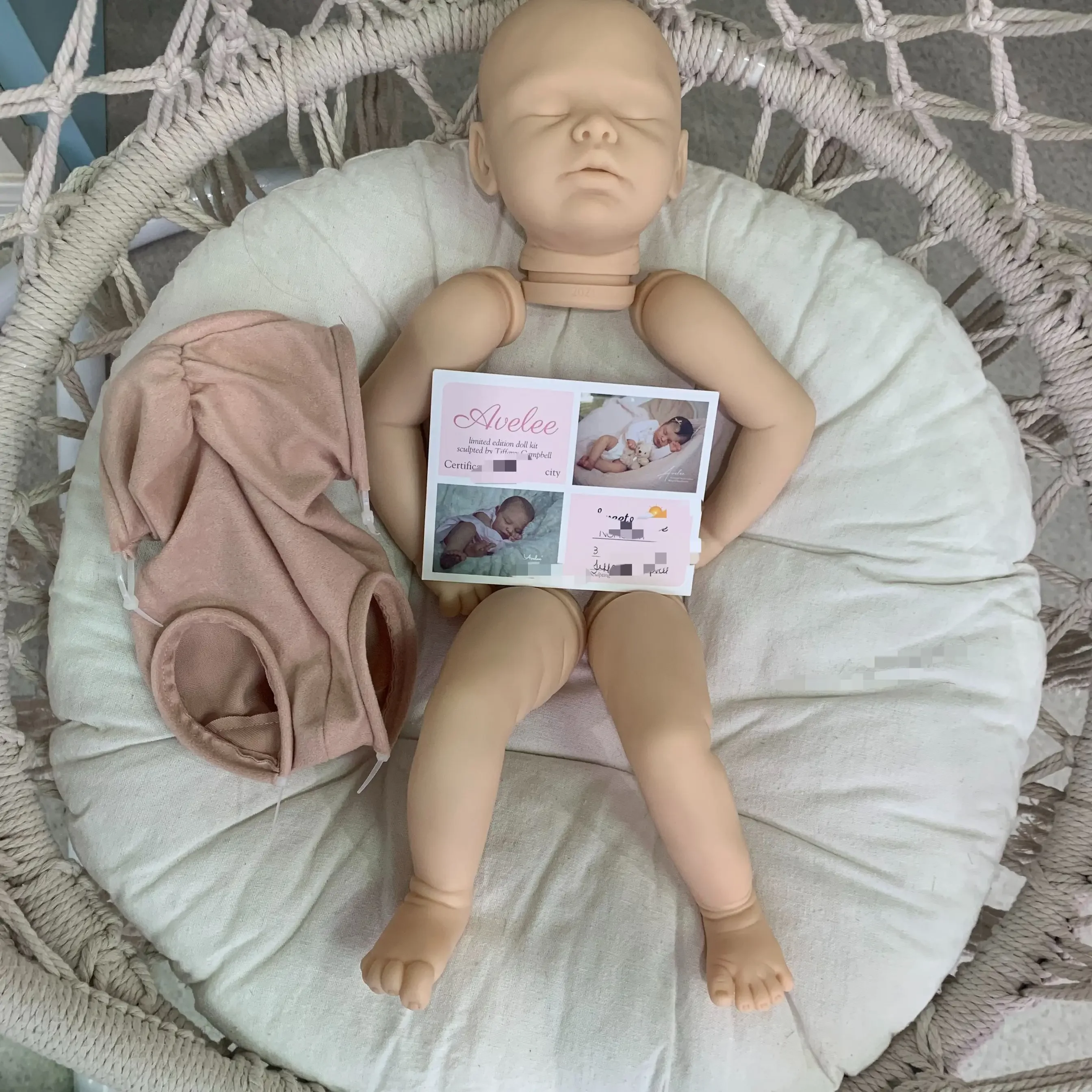 SINO-BB 20-дюймовый комплект куклы Reborn Avelee Популярный спальный ребенок реалистичный прикосновение с сертификатом