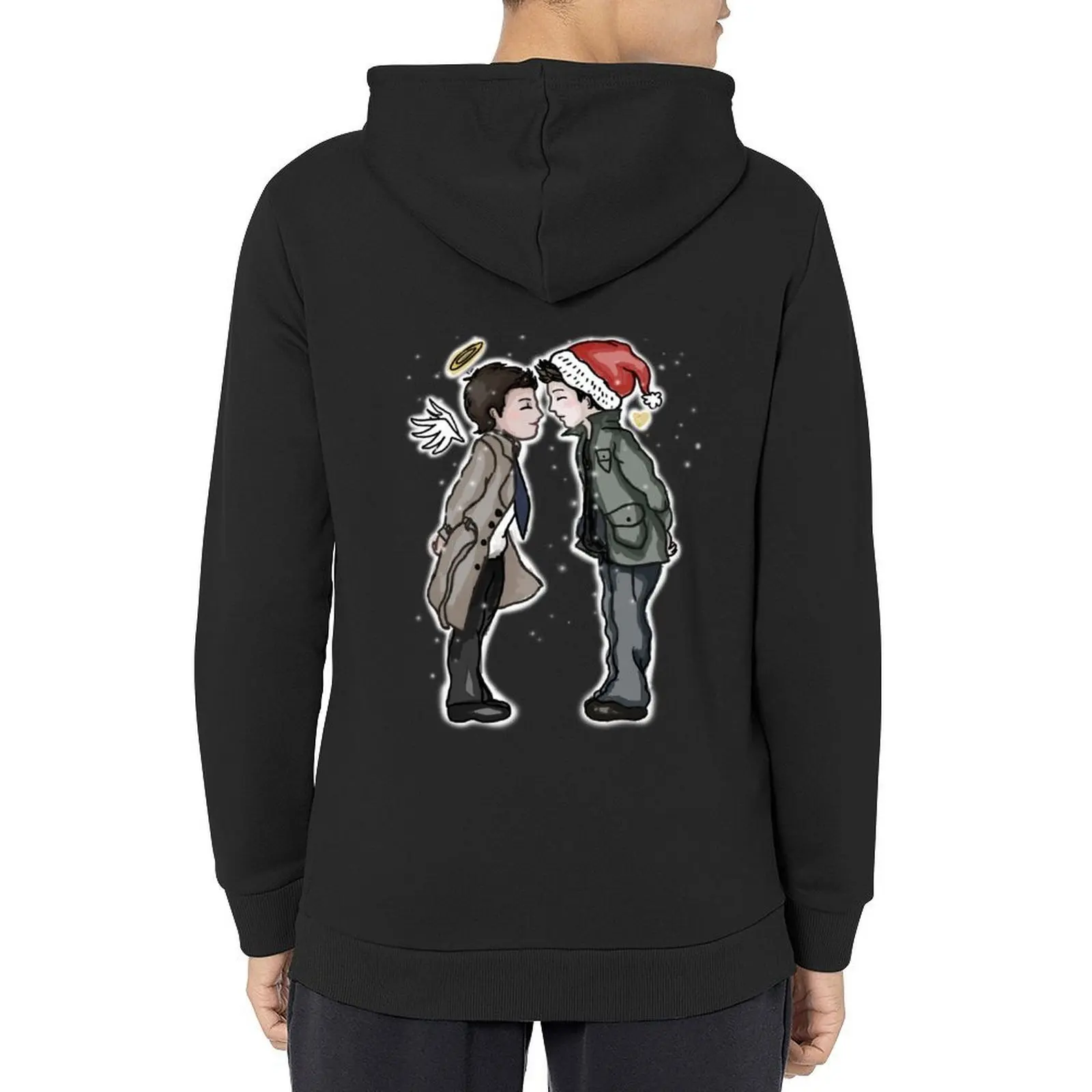 A Destiel Christmas Hoodie fashion men men clothing winter clothes men wear hoodie streetwear