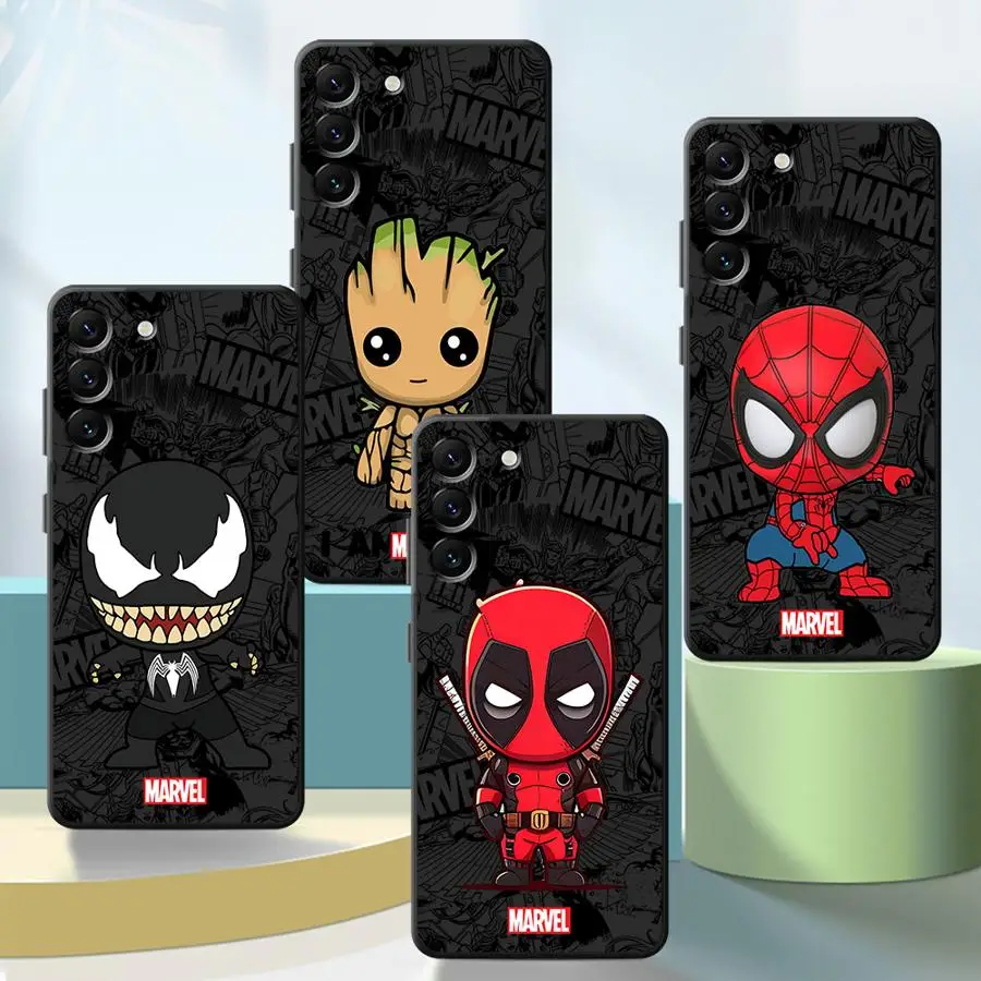 Чехол для телефона Marvel Deadpool Groot для Samsung Galaxy A10 A20 A50 A15 A16 A70 A02 A03 A04 A05 A06 s e A30 Core A12 A13 A14