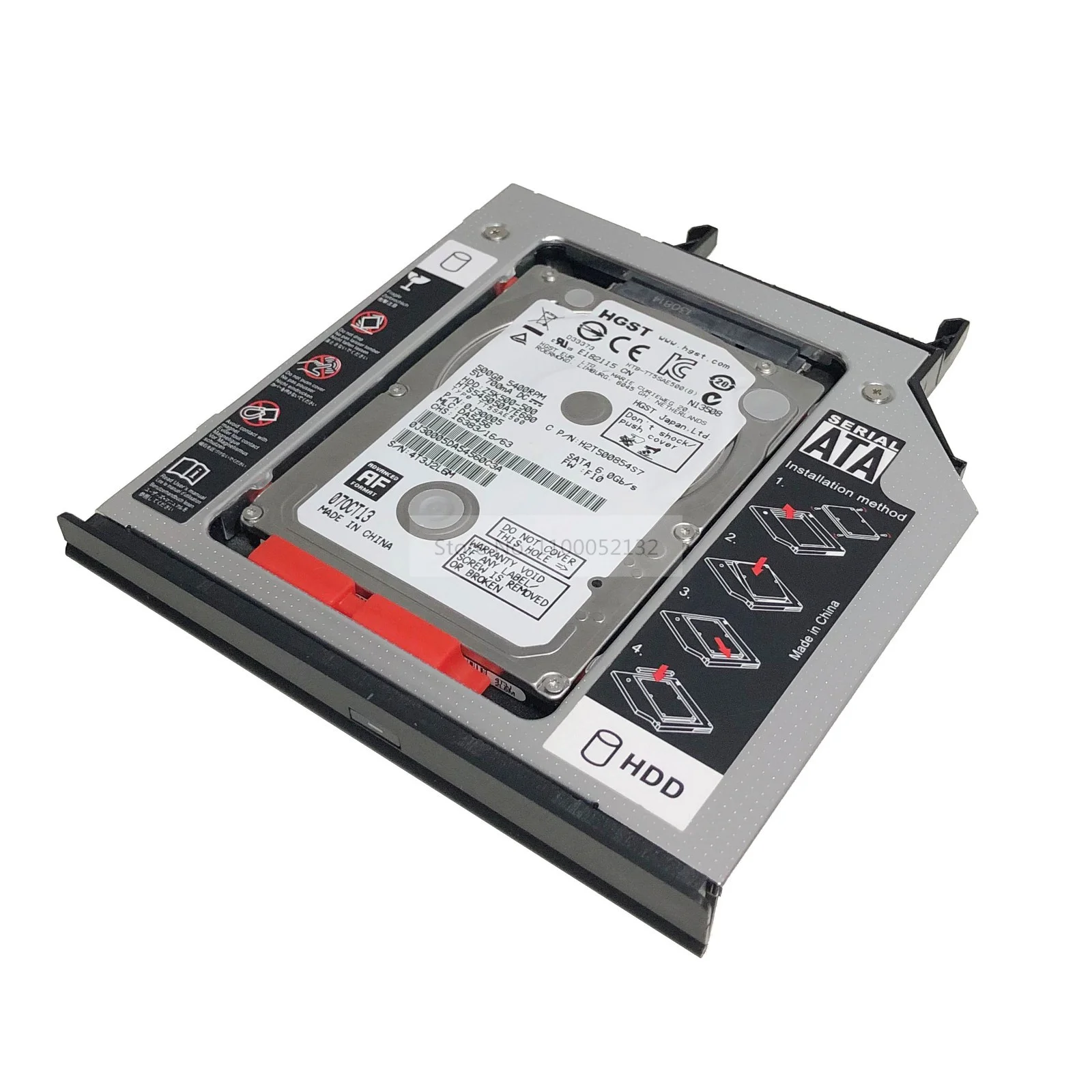 С лицевой панелью, 2-й SSD HDD, жесткий диск, оптический кронштейн, рамка для ноутбука Lenovo IdeaPad Y400 Y400N Y410N Y410P Y430P