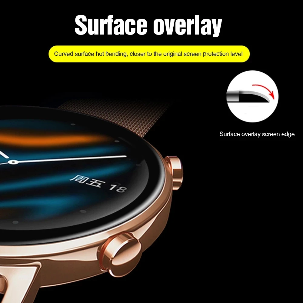 Фото 3D изогнутая мягкая волоконная Защитная пленка для Huawei Watch GT 2 3 Pro GT Runner Fit 2 ES Защита экрана для Honor Magic 42 мм 46 мм №3