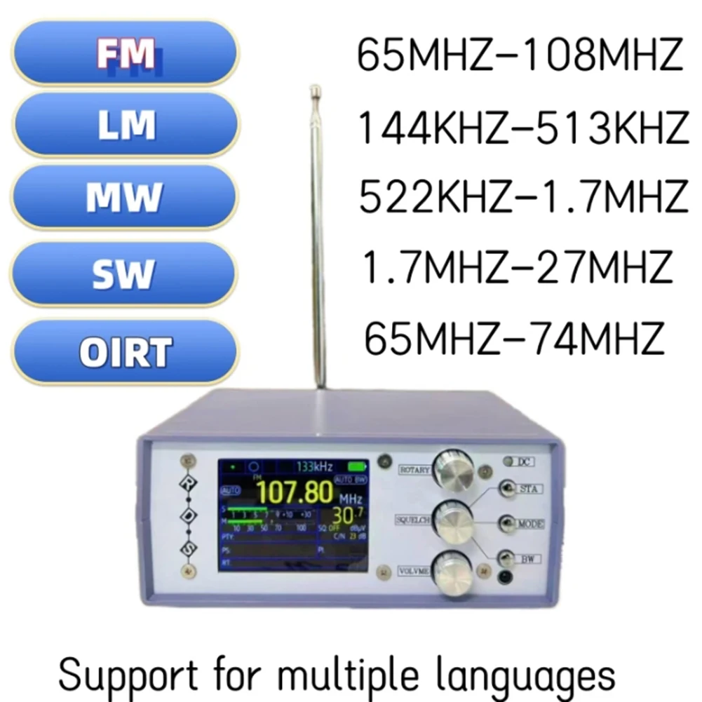 TEF6686 FM/MW/SW/LW SSB полнодиапазонное радио многофункциональное портативное радиоприемники высокочувствительное радио