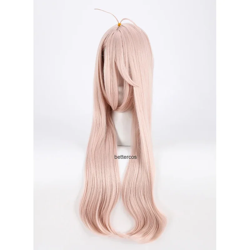 Фото Парик для косплея Super DanganRonpa V3 Miu Iruma, длинный розовый термостойкий парик из синтетических волос 80 см + шапочка для парика №3